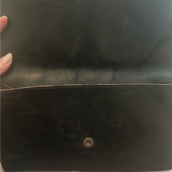 YSL Gunmetal Leather Clutch - Picture 3 of 6